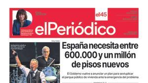 La portada de EL PERIÓDICO del 21 de junio de 2024