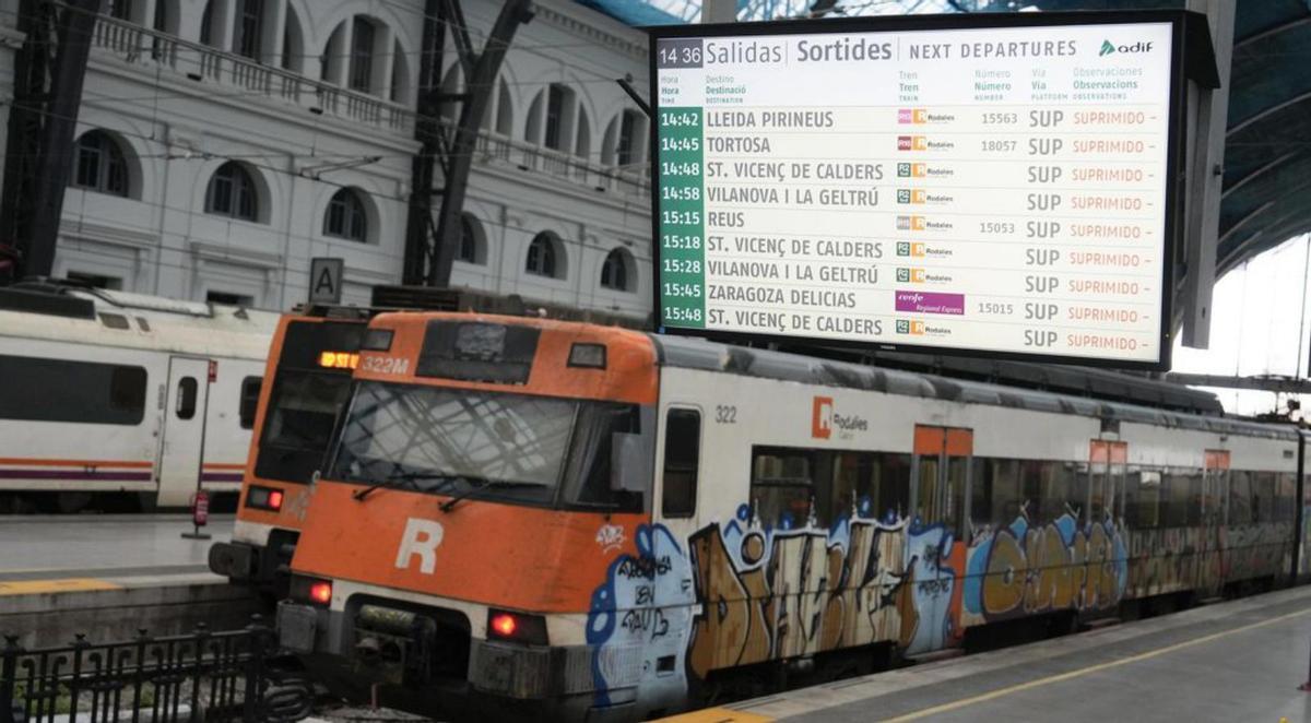 Rodalies reprèn avui el servei per atendre el 80% dels usuaris