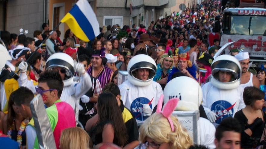 Mascaritas disfrutan del carnaval de Carrizal en una edición pasada
