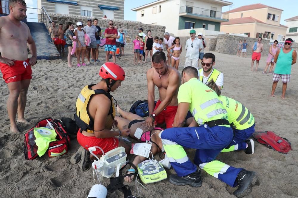 Simulacro de rescate en Cabo de Palos