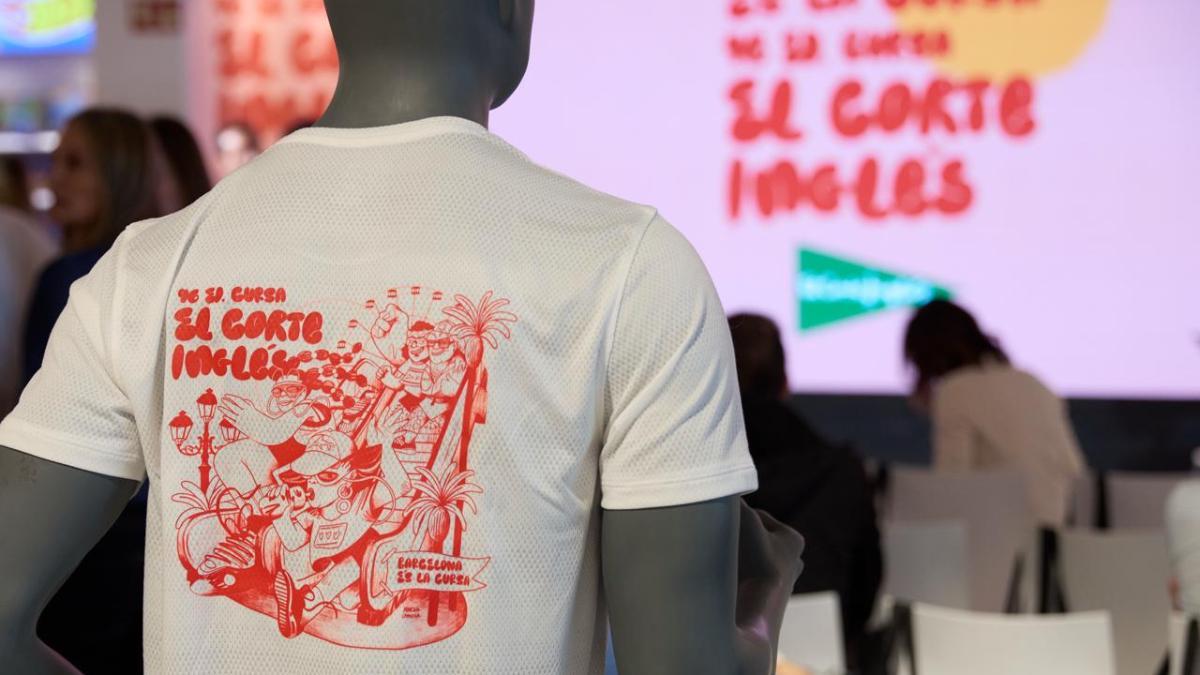 La camiseta oficial de la 46ª edición de la Cursa de El Corte Inglés
