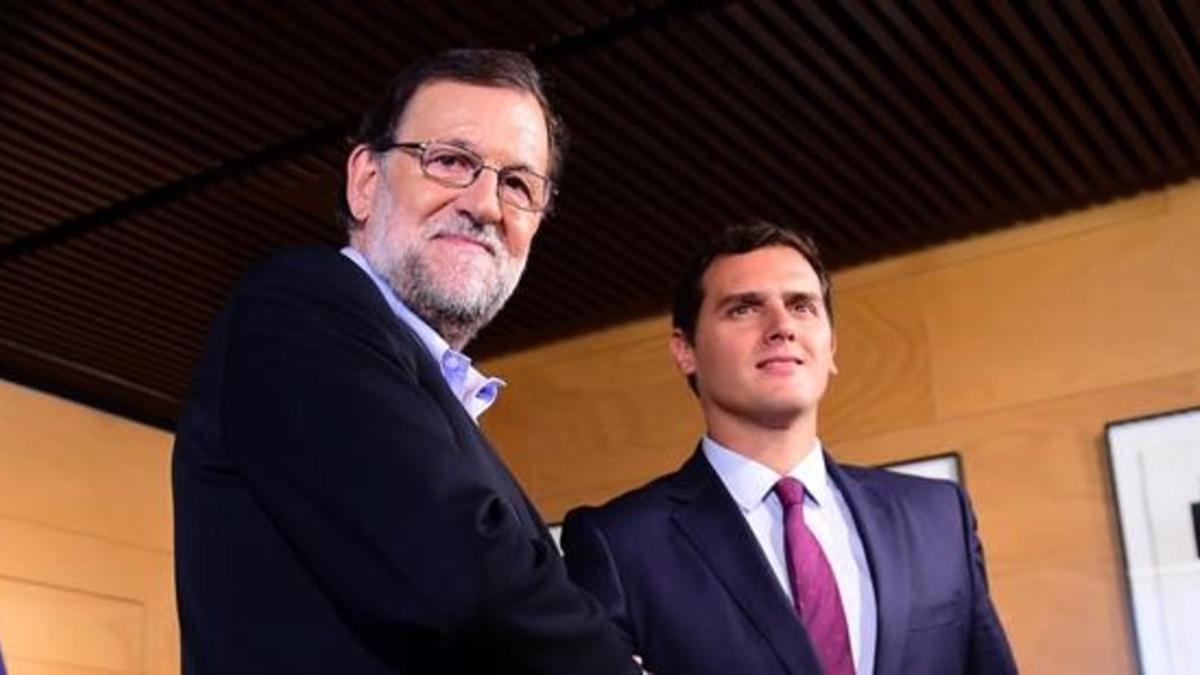 MARIANO RAJOY Y ALBERT RIVERA