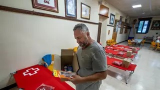 Refugiados en el Ayuntamiento de Xerta: "Escuché el rugido del fuego y tuve que abandonar mi casa"