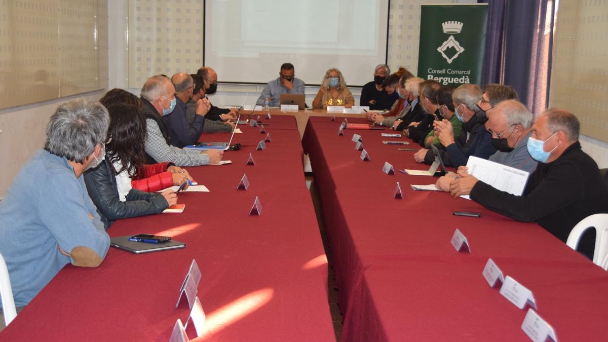 Un moment del Consell d&#039;Alcaldes del Berguedà