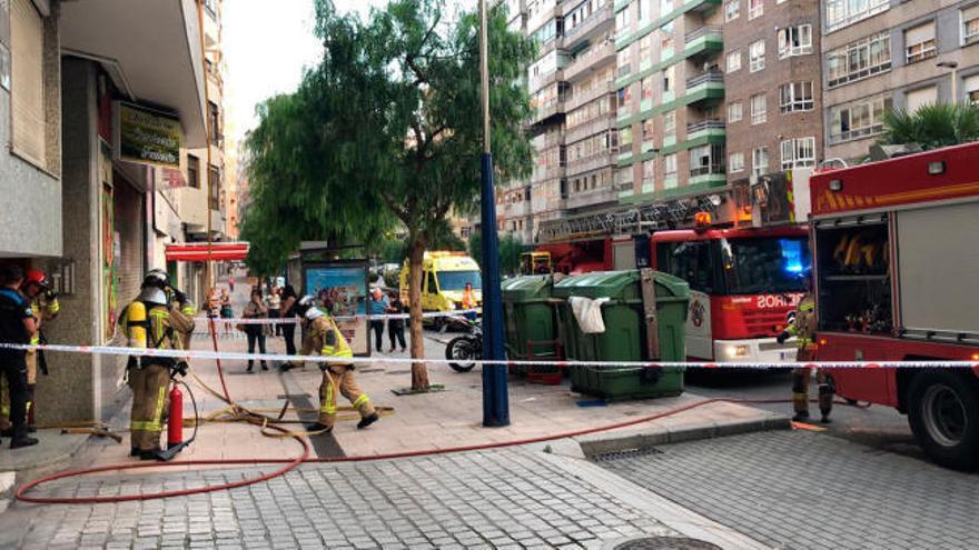 Incendio en un edificio de Vigo: el humo activa todas las alarmas