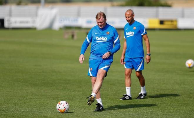 Las mejores imágenes del entrenamiento de hoy del Barça en Alemania