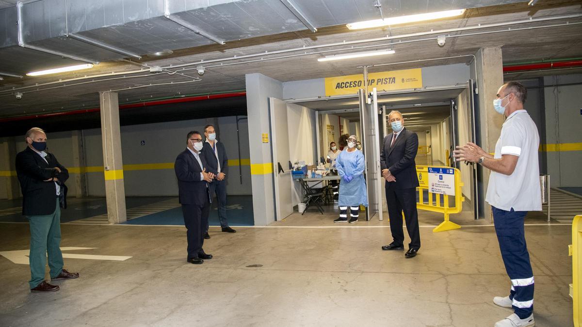 Las instalaciones del Gran Canaria Arena en las que se realizarán las PCR