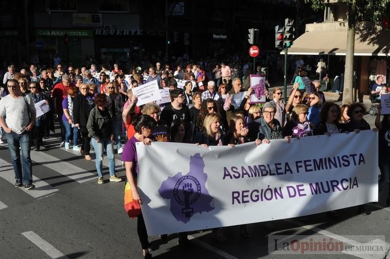 Manifestación contra la violencia patriarcal en Murcia