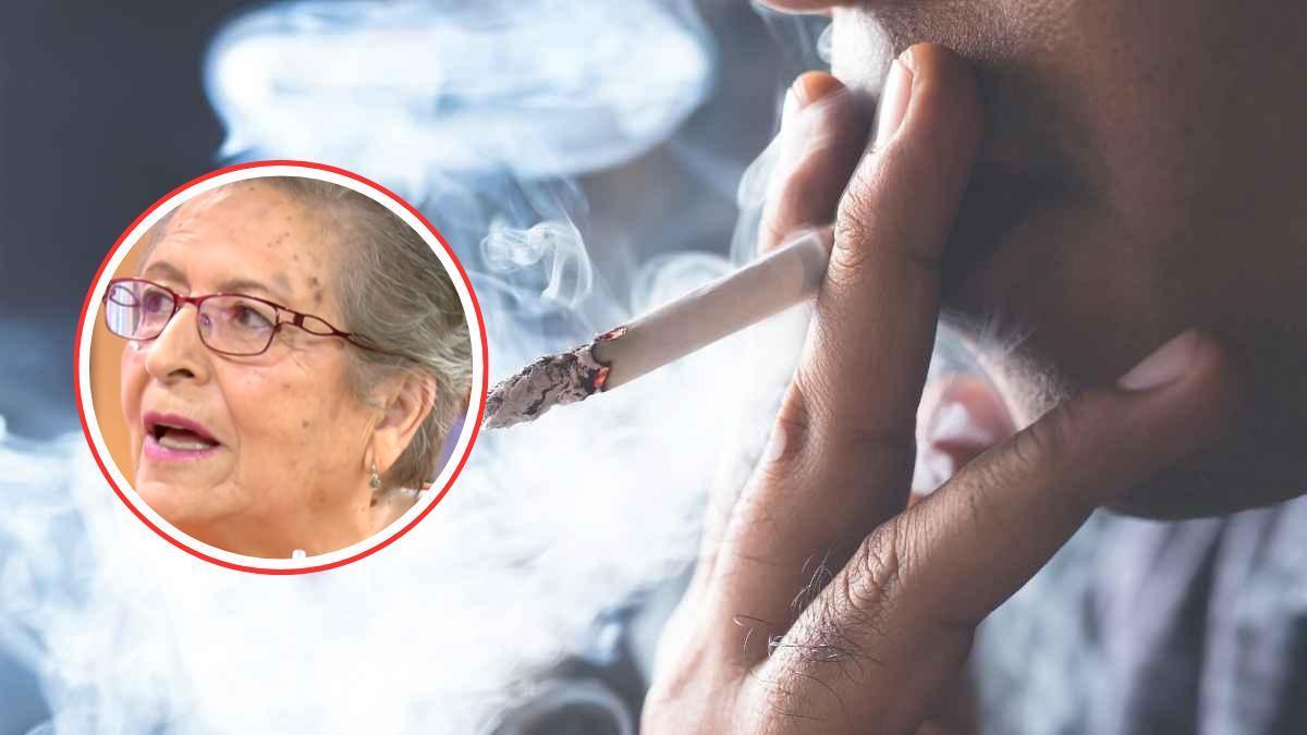 Una mujer revela que fuma más ahora que cuandoe era joven.