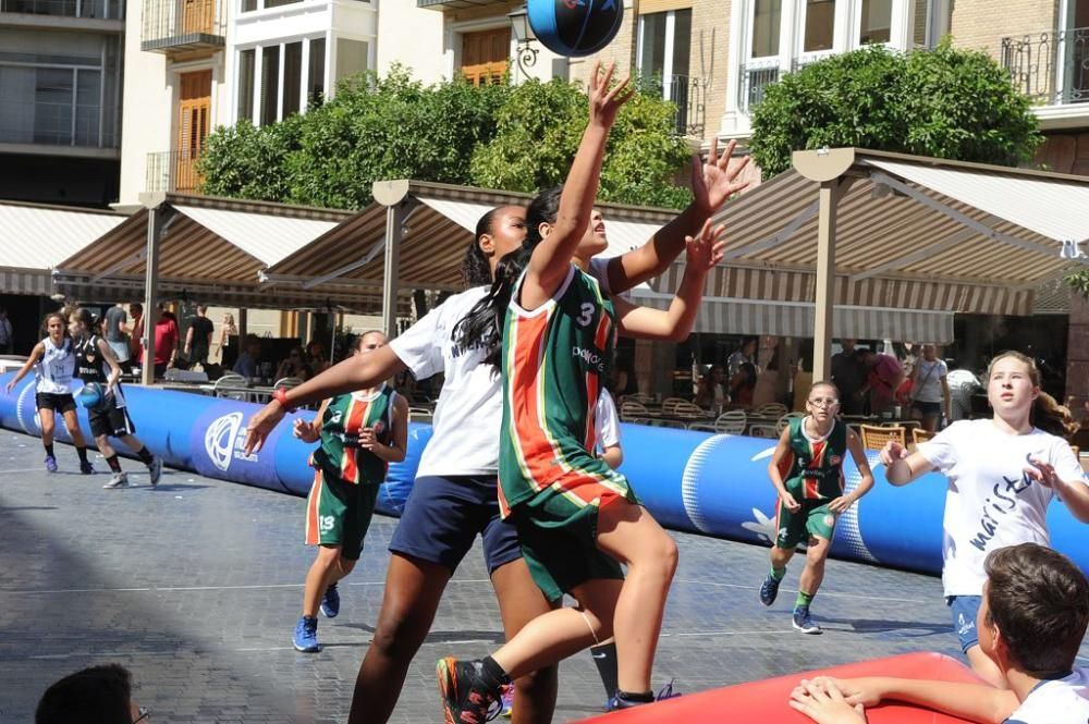 Baloncesto 3x3 en la Plaza Belluga