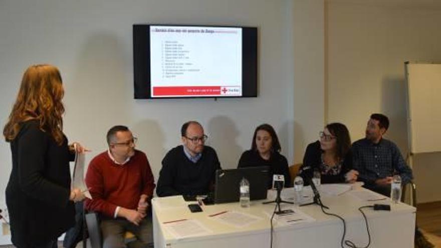 Presentació del balanç del programa d&#039;acollida a la seu de la Creu Roja de Berga, ahir