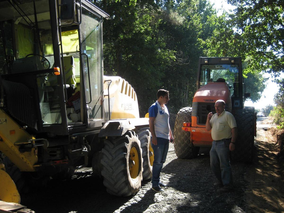 Maquinaria de la mancomunidad en Chapa, en septiembre de 2013.