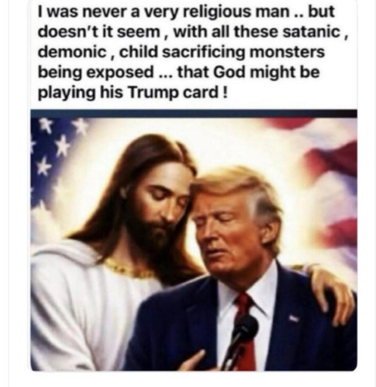 Trump con Jesús.