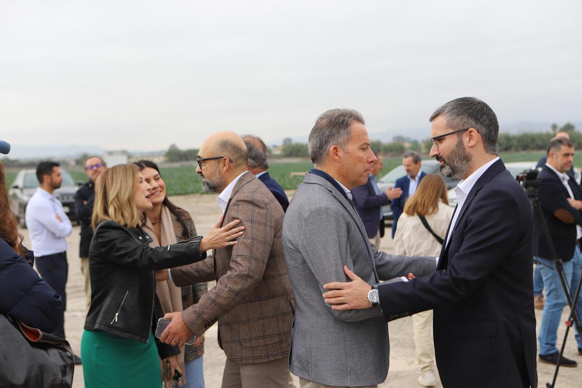 Fulgencio Gil y Francisco Lucas tras comparecer ante los medios.