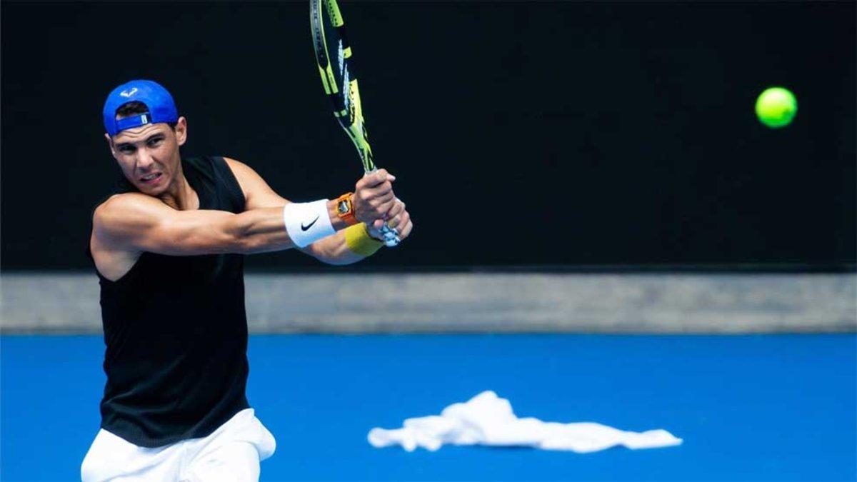 Nadal continúa con su preparación en Melbourne Park