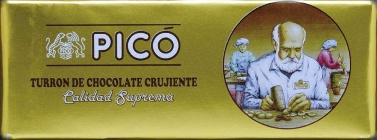 Turrón de chocolate crujiente Picó.