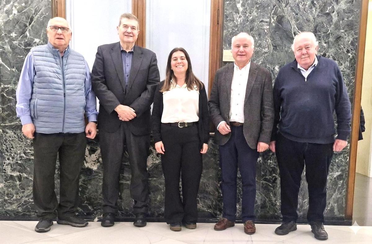 Reunió dels membres del Grup Impuls per Girona a la seu de la Cambra de Comerç.