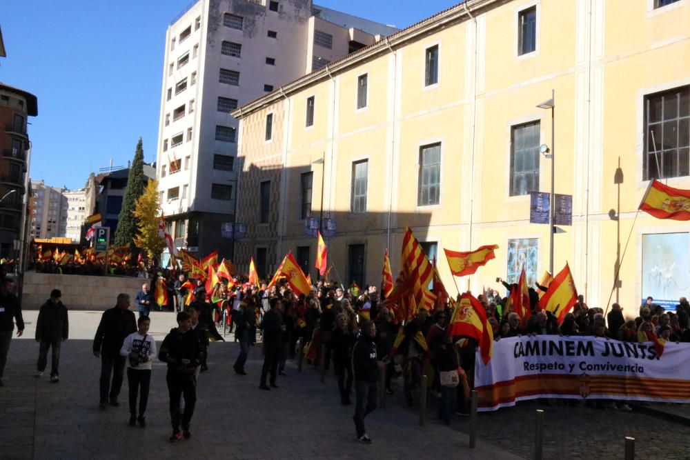 Manifestació unionista a Girona.