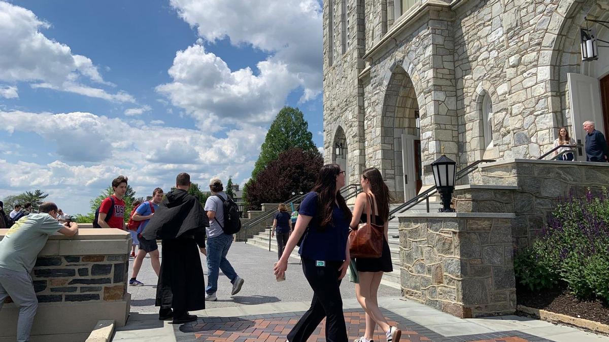 Villanova University de Philadelphia tras conocerse la proclamación del nuevo papa Leon XIV