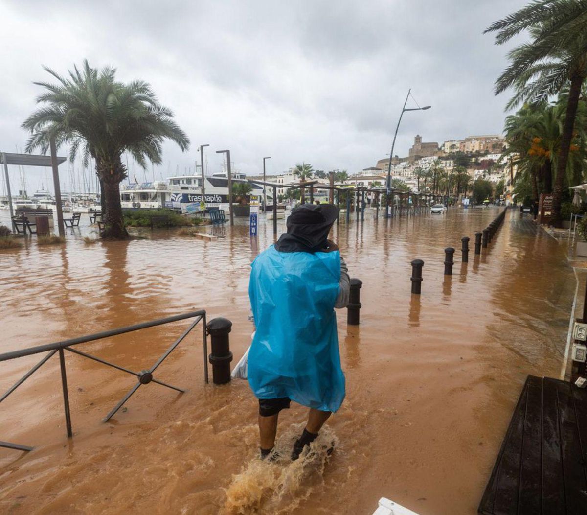 Pluges de més de 200 litres per metre quadrat col·lapsen Eivissa