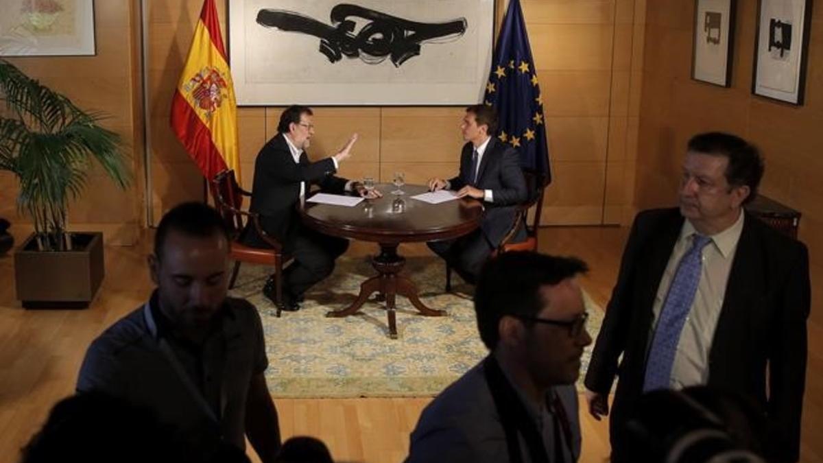 Reunión Mariano Rajoy y Albert Rivera