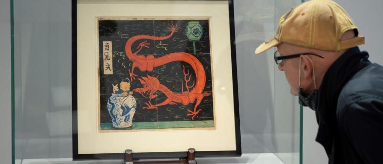 La acuarela de Tintín de 1936 vendida por 3,1 millones de euros, nuevo récord