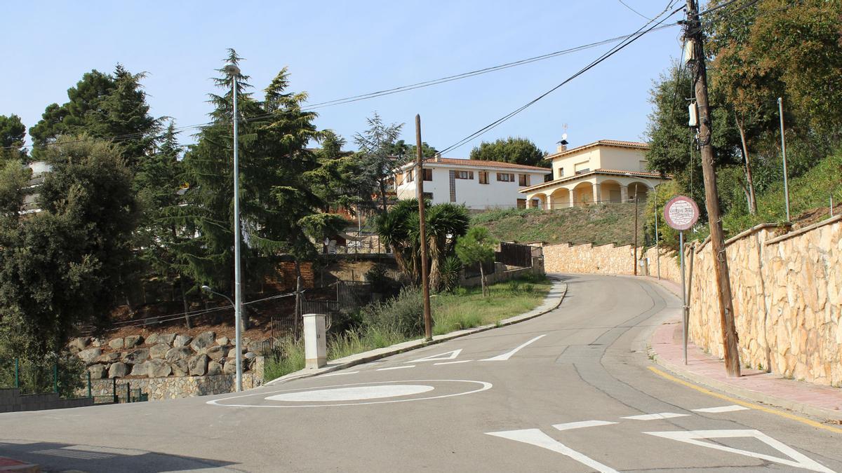 Cruïlla entre el carrer de Núria i de Pedraforca