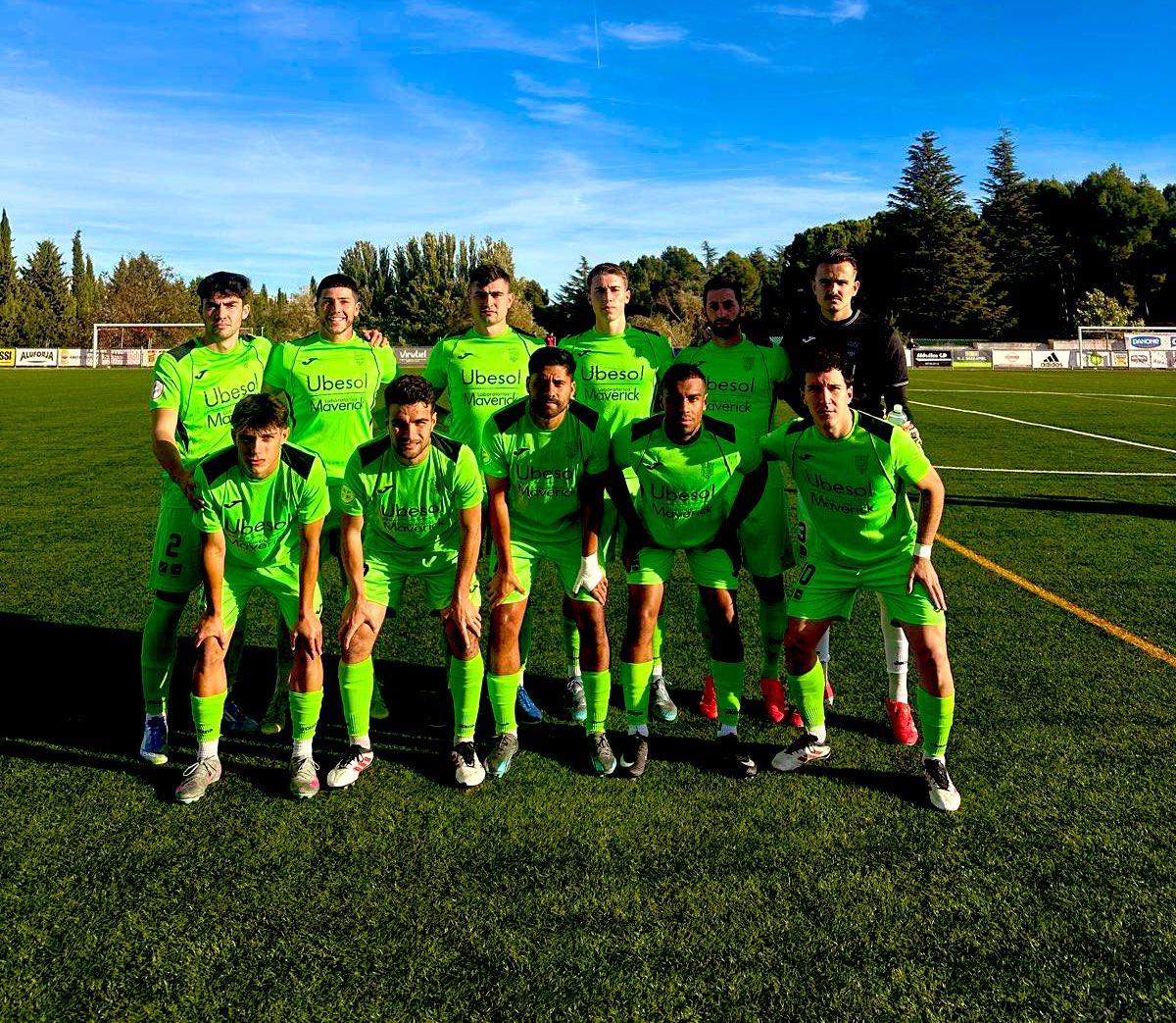 Once del Atzeneta antes de un partido.