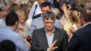 Puigdemont se suma al último acto electoral en el exilio para relanzar la investidura