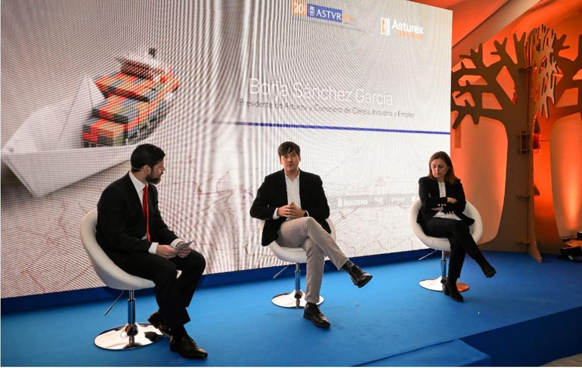 Borja Sánchez, consejero de Innovación, durante su intervención en Asturex Open Days