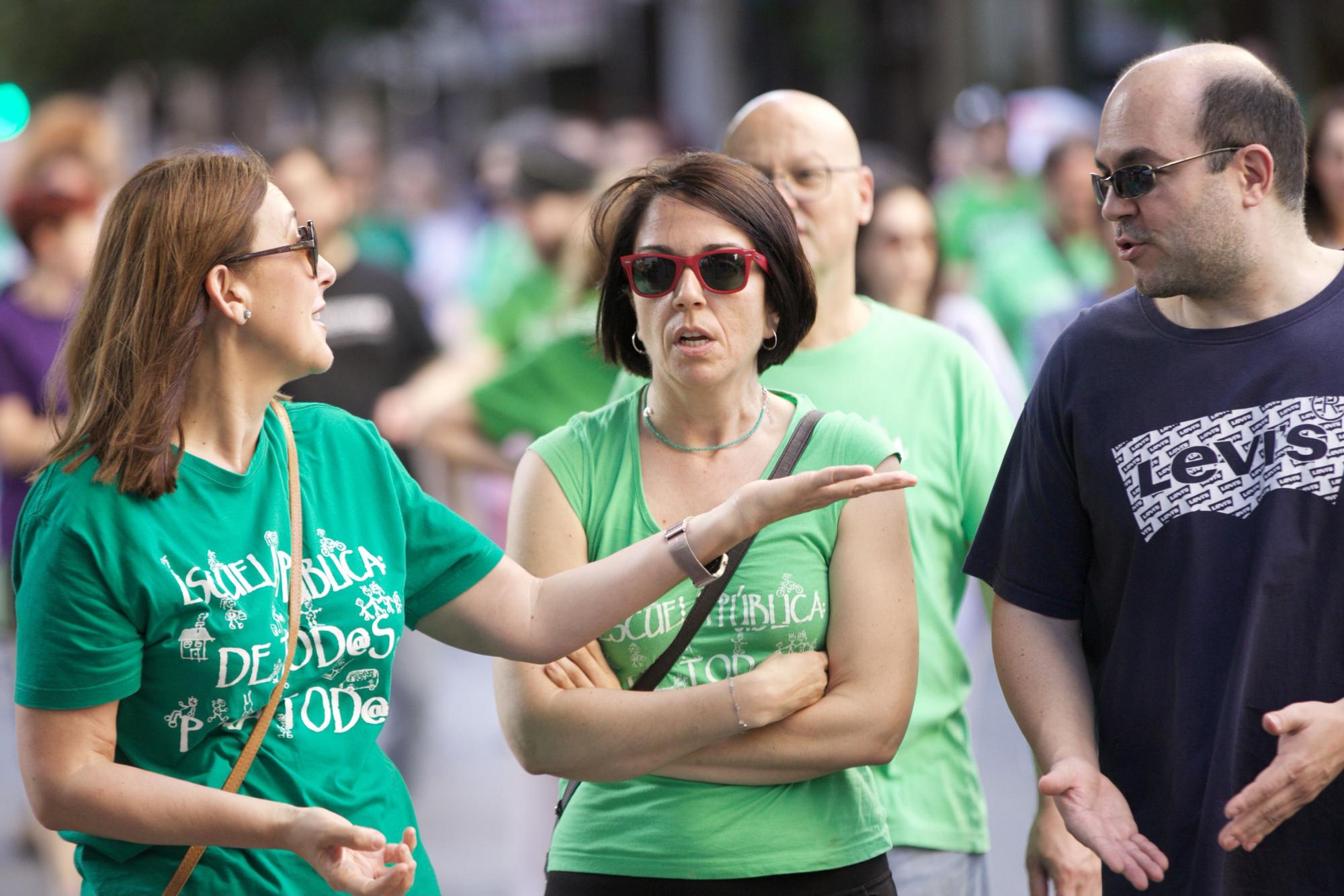 Manifestación en defensa de la educación pública en Murcia