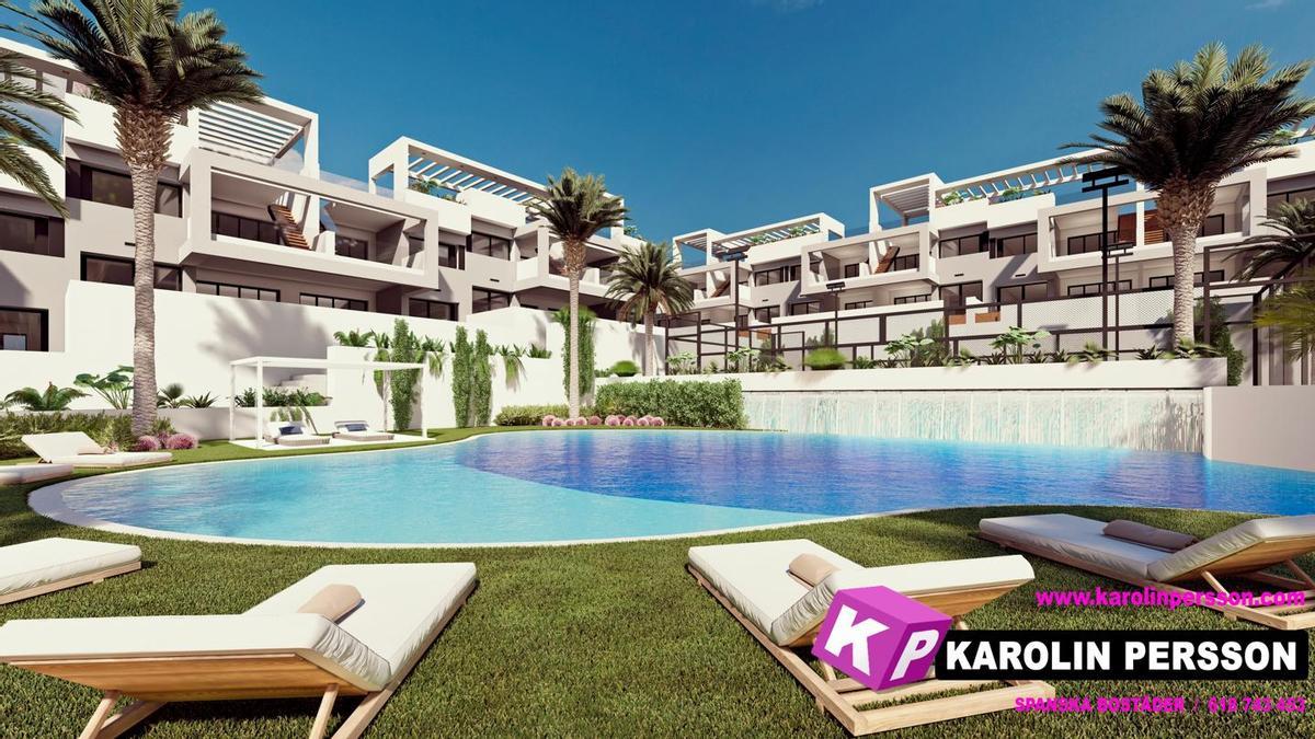 Conjunto residencial privado donde se vende la casa en Torrevieja