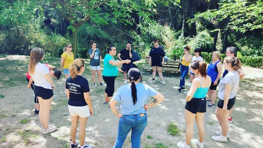 El curso contó con diversas actividades realizadas en exteriores.