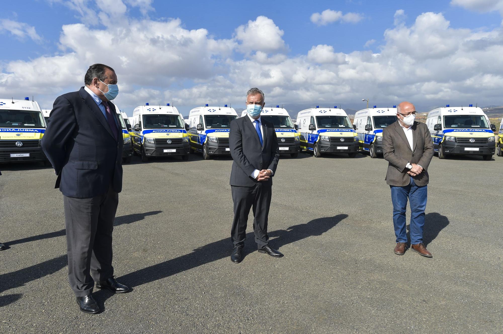 Presentación de nuevas ambulancias del transporte sanitario no urgente en Gran Canaria (5/06/2021)