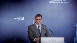 El presidente del Gobierno, Pedro Sánchez