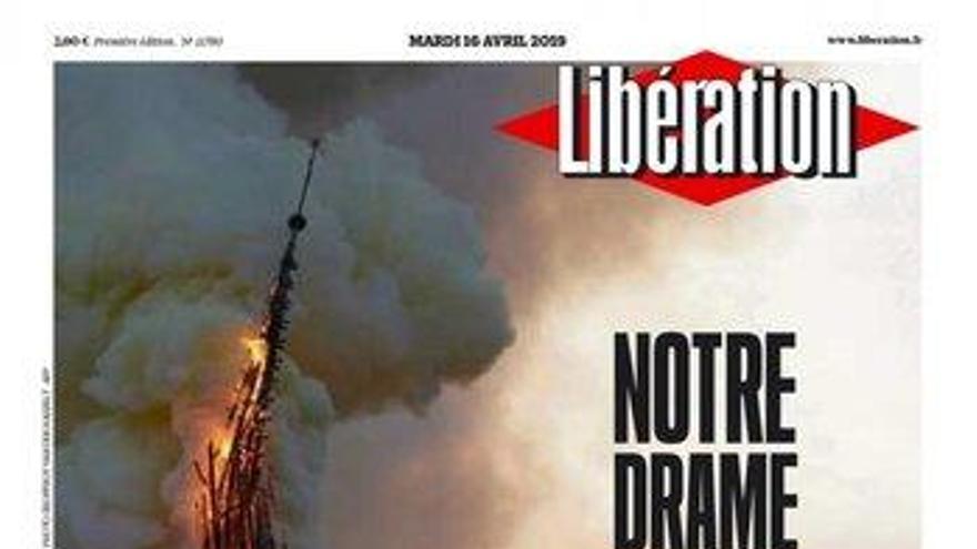 &#039;Notre Drame&#039;: las portadas de la prensa francesa sobre el incendio