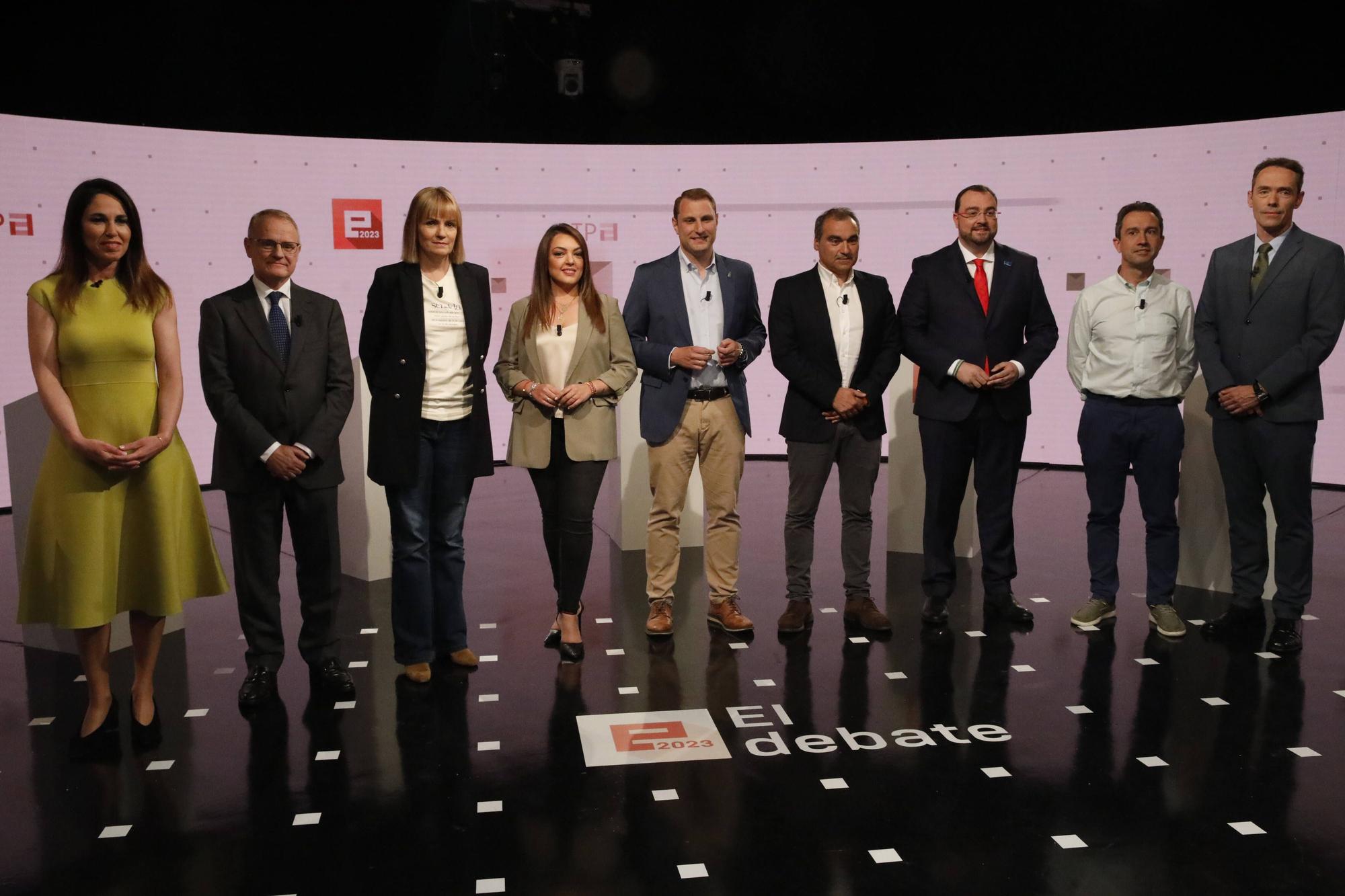 En imágenes: Debate de los candidatos a la presidencia del Principado