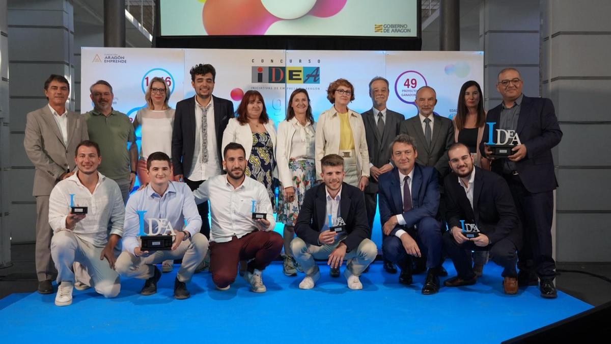 Los ganadores del Concurso Idea 2021 que concede el Gobierno de Aragón.