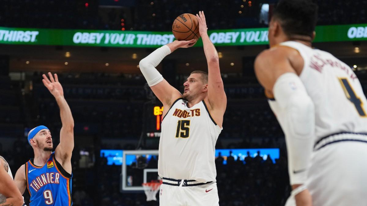 Nikola Jokic, in the seventh game against Oklahoma City Thunder