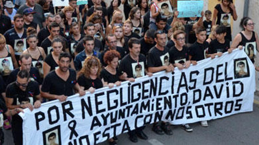 Protesta en Bunyola por la muerte de David.