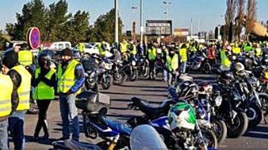 Protestes, ahir al matí, a Narbona.