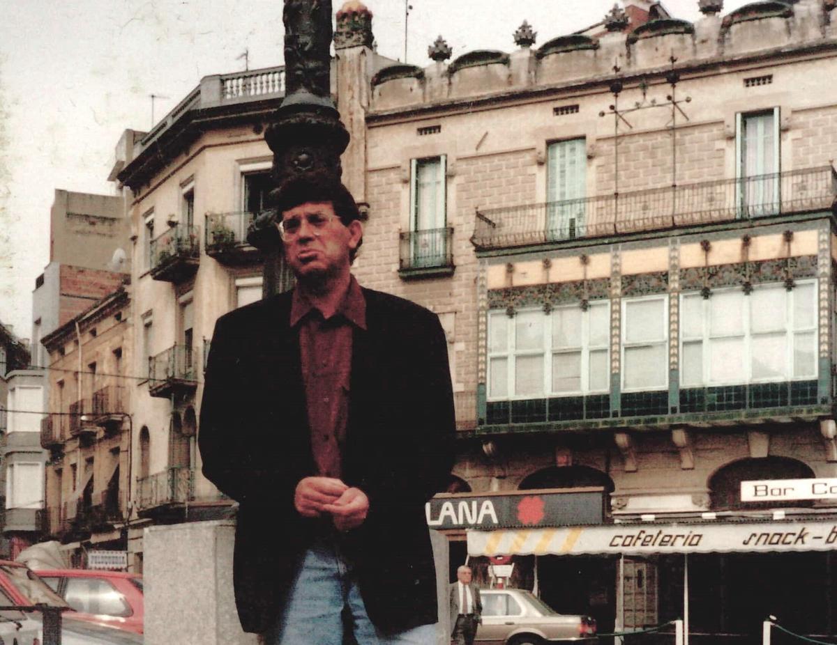 Josep Coderch a la Rambla de Figueres el juny de 1992