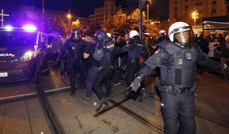 Manifestaciones en Plaza España por el 'procés'