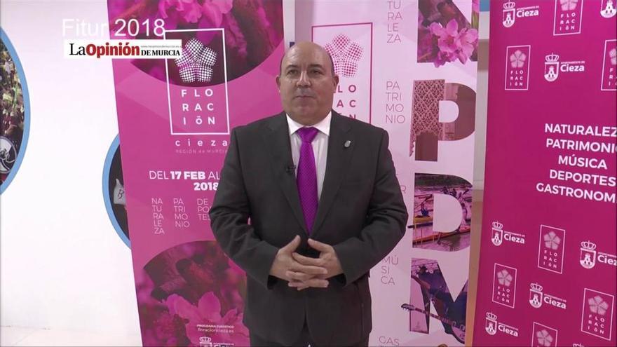 Pascual Lucas invita a visitar la floración de Cieza en Fitur 2018