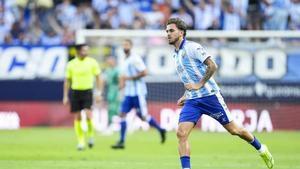 Adrián Niño es una incógnita después de sus molestias en La Rosaleda.
