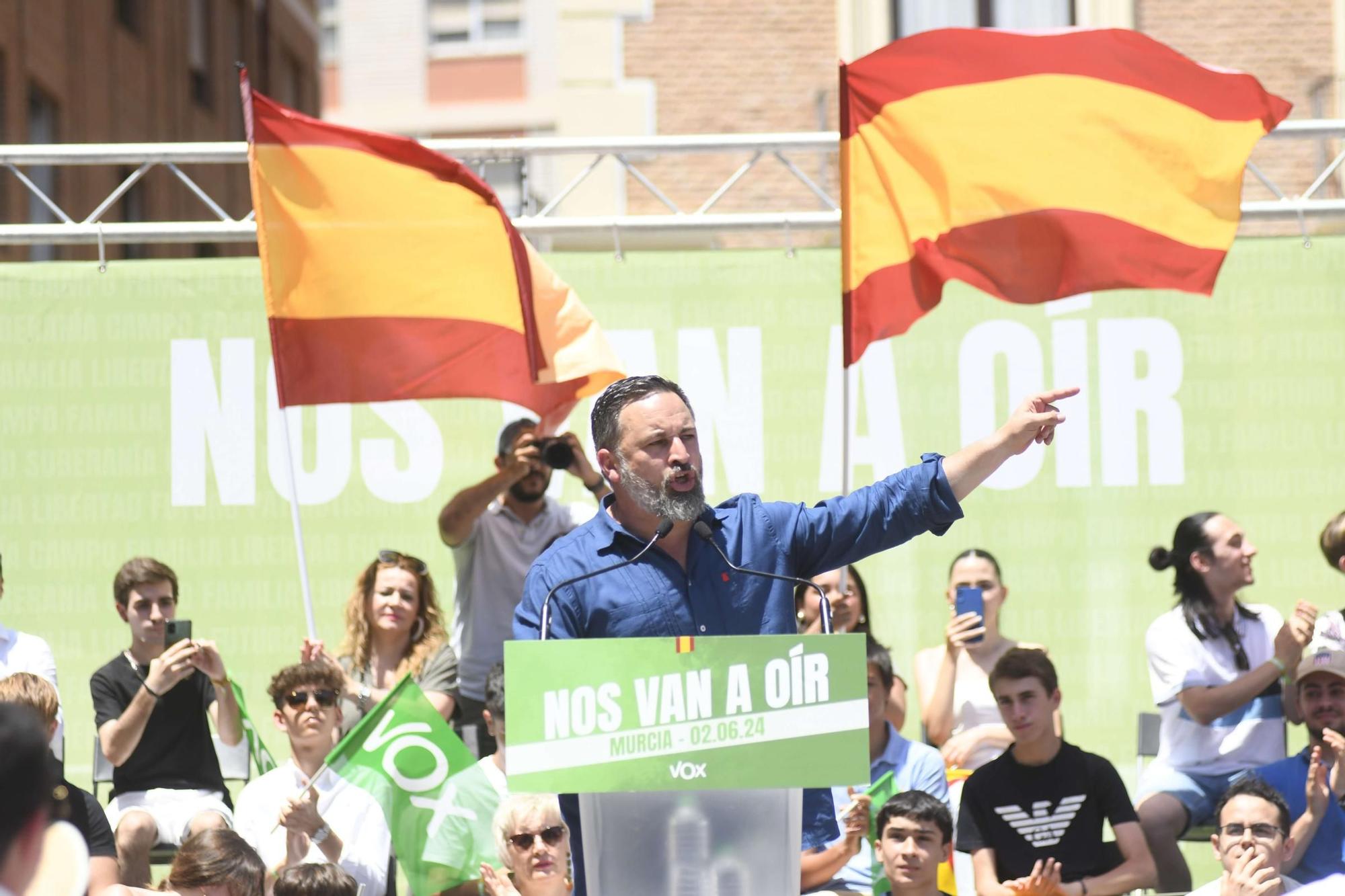 Acto de Santiago Abascal y Jorge Buxadé en Murcia