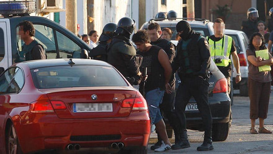 Ocho detenidos en la redada antidroga de la Guardia Civil