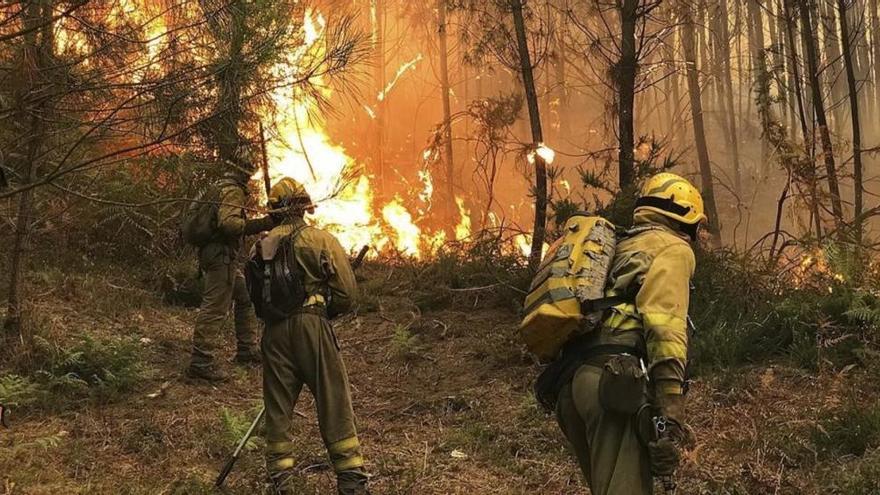 Una plaga de incendios intencionados quema 4.000 hectáreas en Galicia