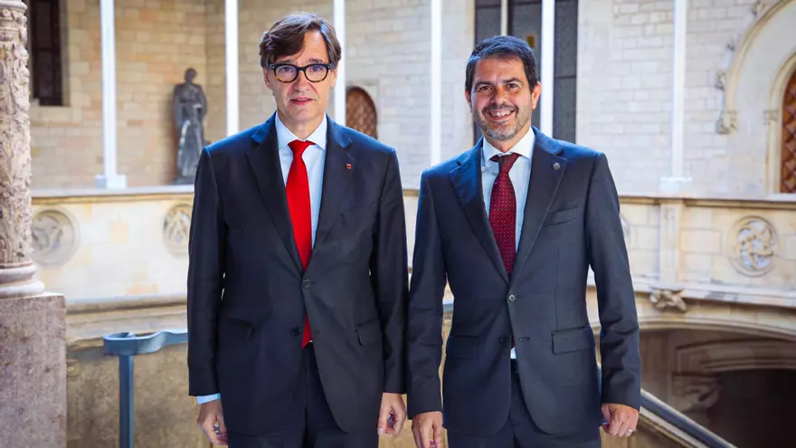 L'alcalde d'Igualada es reuneix amb Salvador Illa al Palau de la Generalitat per explicar-li els reptes de la ciutat
