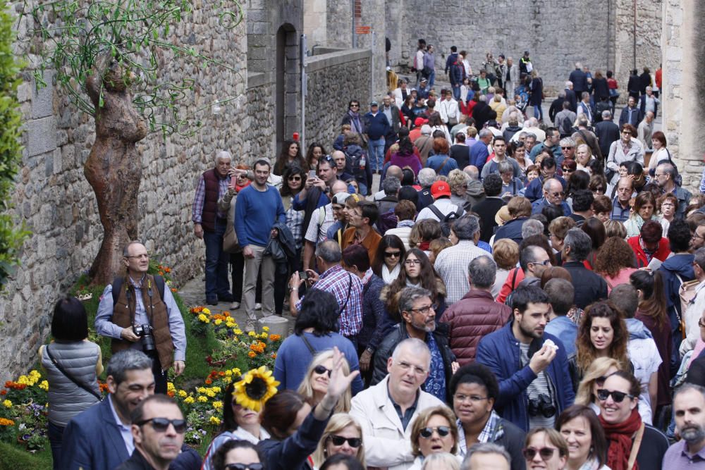 Girona es torna a omplir de visitants el darrer cap de setmana de Temps de Flors